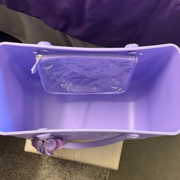 BOGG BAG Jumbo Lavender Purple Tote with Tassel Charm - Picture 2 of 3